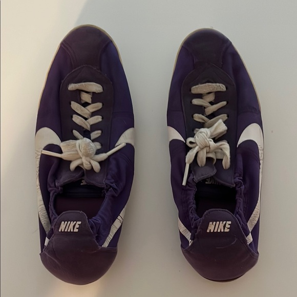 Nike Shoes - Nike Dark Purple and White Sneakers